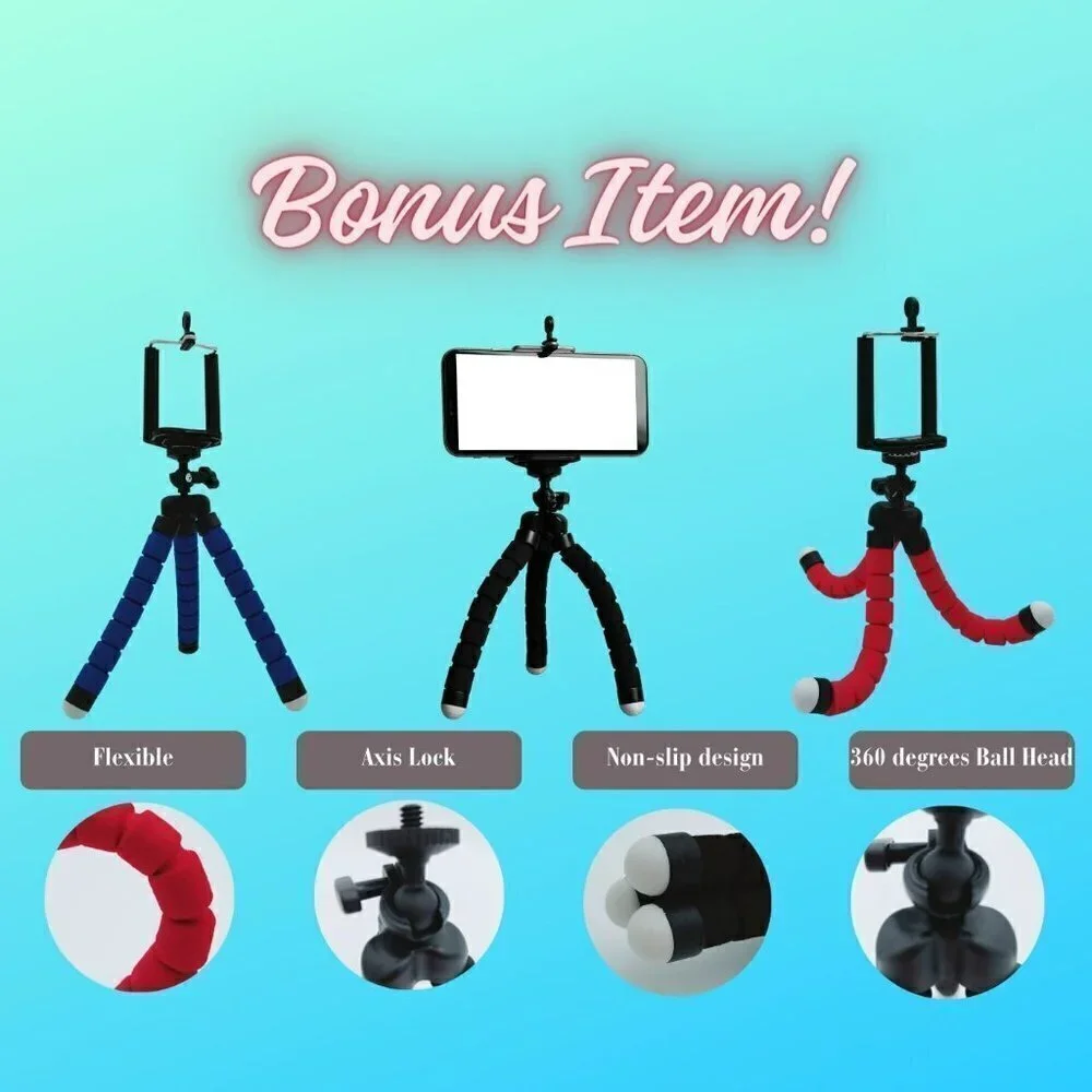 Universal Cell Phone Neck Phone Holder, Hands-Free Flexible Durable, White